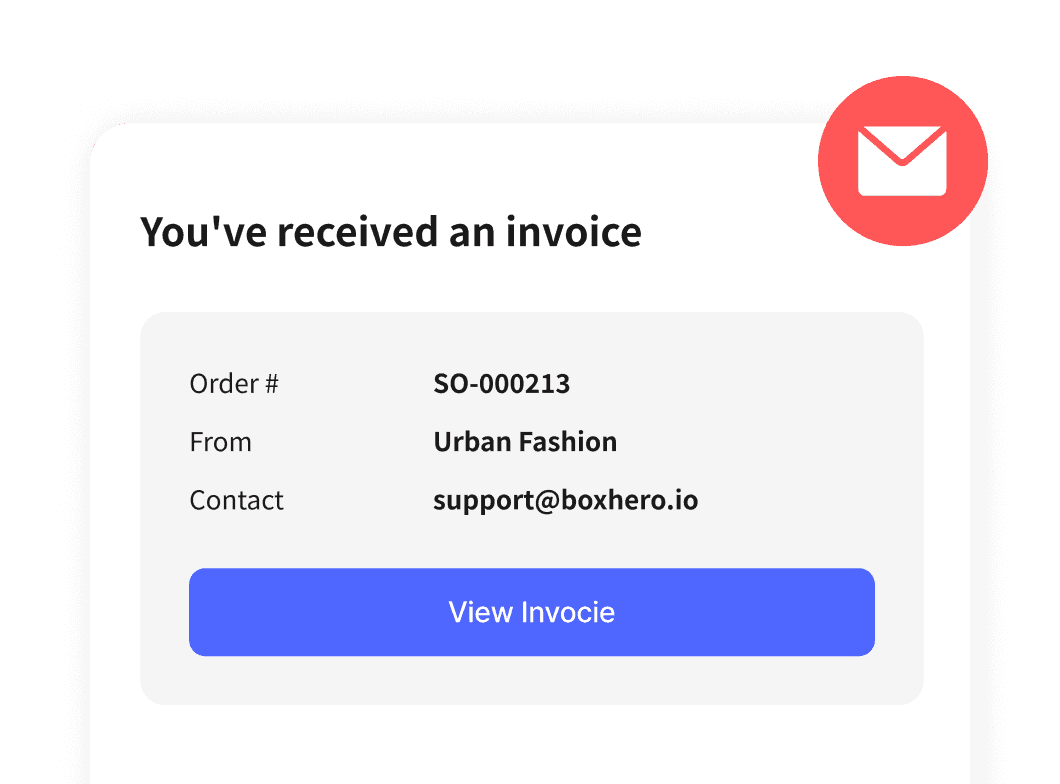 Eine E-Mail-Benachrichtigung informiert einen Partner über einen eingegangenen Verkaufsauftrag, mit Link zur Ansicht.